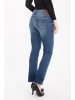 ATT Jeans ATT Jeans ATT JEANS 5 Pocket Jeans Stretch Denim im Straight Cut mit Fransensaum Stella in mittelblau