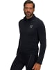 JP1880 Sweatjacke in schwarz
