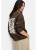 Camel Active Sweatshirt mit Backprint in Braun