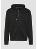 QS Sweatshirt Jacke in 9999_schwarz