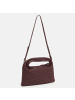 Les Visionnaires Sadie Weave Schultertasche Leder 37 cm in aubergine