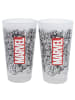 Marvel Heroes Becher-Set 2 Gläser im coolen Heldenlook 490ml Fassungsvermögen