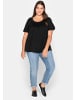 sheego T-Shirt in schwarz