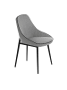 Angel Cerdá Stuhl 4082 in Schwarz/Grau – (B)52 x (H)80 x (T)56 cm