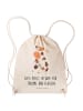 Mr. & Mrs. Panda Beutel Rucksack Kuh mit Spruch in Creme