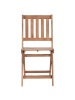 Beliani 3-tlg Bistro Set FEBBIO in Braun