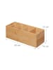 relaxdays Ordnungsbox in Natur - (B)35 x (H)12 x (T)14 cm