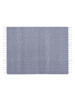 Beliani Kuscheldecke TILMI in Blau/Weiß - (W) 130 x (H) 1 x (L) 160 cm