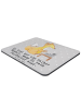 Mr. & Mrs. Panda Mouse Pad Buchhalter Herz mit Spruch in Grau Pastell