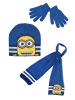 Minions 3tlg. Set: Mütze, Schal und Handschuhe in Blau