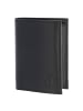 oxmox Leather Geldbörse RFID Schutz Leder 13 cm in schwarz-freedom anchor