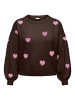 ONLY Carmakoma Strickpullover in Coffee Bean