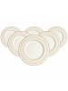 Villeroy & Boch 6er Set Speiseteller Ivoire ø 27,5 cm weiß-gold in weiß-gold