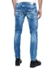 Rusty Neal Jeans Hose "MORI" Slim Fit (THE FINAL BOSS) in Blue Used