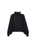 faina Damen Strickpullover in SCHWARZ