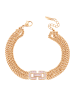 faina Women Multi-Chain Bracelet in Rose Gold Pink