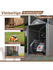ABRIHOME Fahrradgarage in Dunkelgrau 187x100x160 cm für Garten Werkzeug