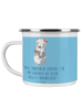 Mr. & Mrs. Panda Becher Emaille Junggesellinnenabschied Erinneru... in Sky Blue