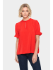 SAINT TROPEZ Langarm - Hemd NunniSZ Gerade Passform in Flame Scarlet