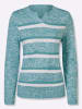 Sieh an! Ringel-Pullover in ozean-weiß-gemustert