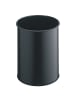 Durable Papierkorb Metall rund 15l schwarz