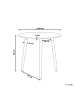Beliani Esszimmertisch BOMA in Weiß/Braun - (W) 80 x (H) 76 x (L) 80 cm