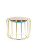 Kayoom Sitzkissen Pouf Comfortable in türkis - gold