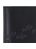 oxmox Leather Geldbörse RFID Schutz Leder 12 cm schwarz-footsteps 2.0