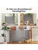 Pawhut Hunde Türschutzgitter Grau 142L x 10B x 87H cm