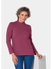 GOLDNER Stehbundshirt Stehkragenshirt mit Langarm in sangria