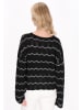 Usha Women Sweater in black offwhite