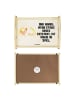 Mr. & Mrs. Panda Servier Tablett Huhn Stolz mit Spruch in Vintage