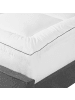 Beliani Topper MULHACEN in Weiß - (W) 140 x (H) 4 x (L) 200 cm