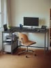 VASAGLE Computertisch Barnet in Schwarz - (B)120 x (H)76 x (T)80 cm