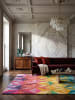 KADIMA DESIGN Teppich Wolle DERWENT 3D Geometrisch Wohnzimmer Modern Wohnlich in Multicolor