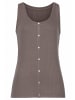 Vivance Ripptanktop in taupe