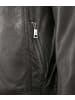 Milestone Lederjacke Lammnappa in Schwarz