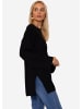 SASSYCLASSY Oversize Strick-Pullover in Schwarz