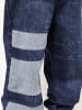 DADA Baggy Denim Jeans im Patchwork Retro-Stil in Blau