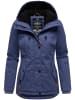 Marikoo Winterjacke Bikoo in Blue Violet with black fur