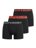 Superdry Boxershort 3er Pack in Schwarz/Orange