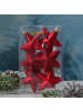MARELIDA 6er Set Weihnachtsbaumschmuck Sterne bruchfest H: 7,5cm in rot