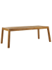 Beliani Esstisch LIVORNO in Braun - (W) 90 x (H) 77 x (L) 210 cm
