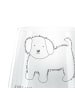 Mr. & Mrs. Panda Windlicht Hund Flauschig mit Spruch in Transparent
