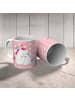 Mr. & Mrs. Panda Kindertasse Einhorn Mitteilung ohne Spruch in Rot Pastell