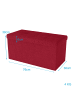 Intirilife Faltbare Sitzbank 76x38x38 cm in GRANAT ROT