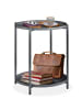 tectake Beistelltisch Oxford 45,5 x 45,5 x 53 cm, dunkelgrau