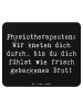 Mr. & Mrs. Panda Mauspad Spruch Physiotherapeut Kneten mit Spruch in Schwarz