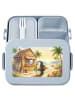 Mr. & Mrs. Panda Bentobox Pinguin Pommestüte Design ohne Spruch in Blau Pastell