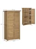 Outsunny Gartenschrank,87cm x 46,5cm x 160cm,natur